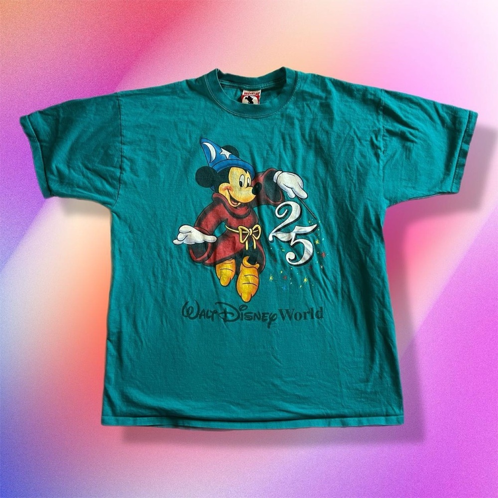 Disney’s 25th anniversary Teal Mickey Mouse Magic Tee